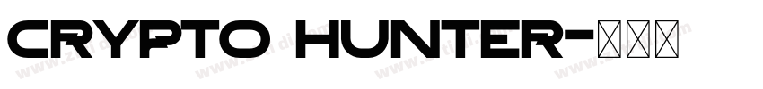 Crypto Hunter字体转换
